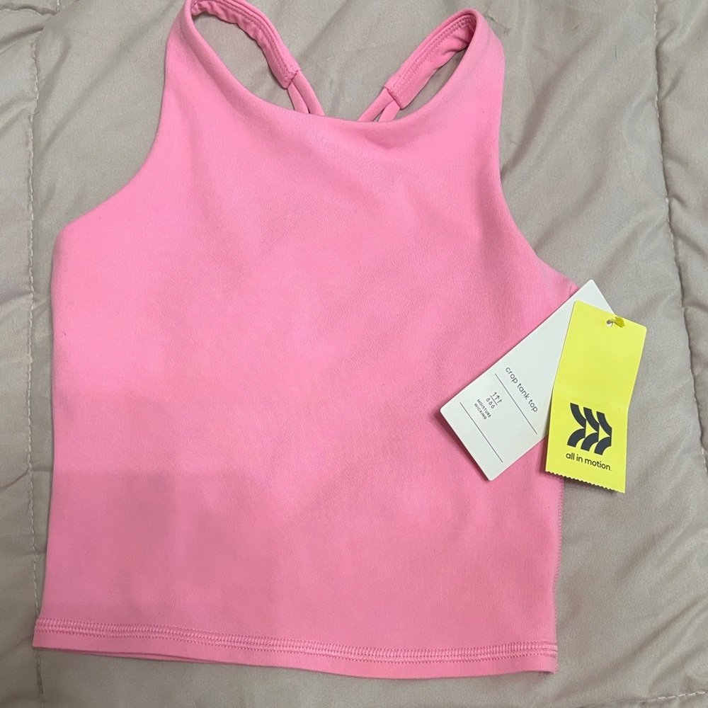All in Motion Pink Sports Bra Girls XS